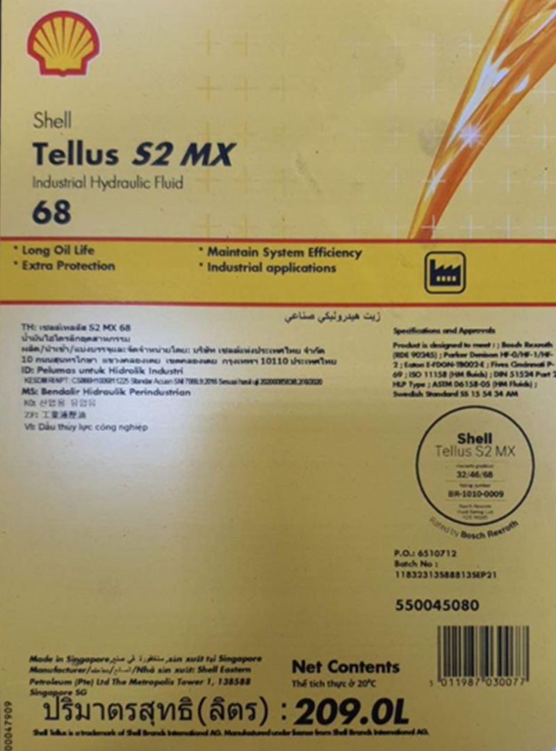 S2 HYDRAULIC 68 209L
